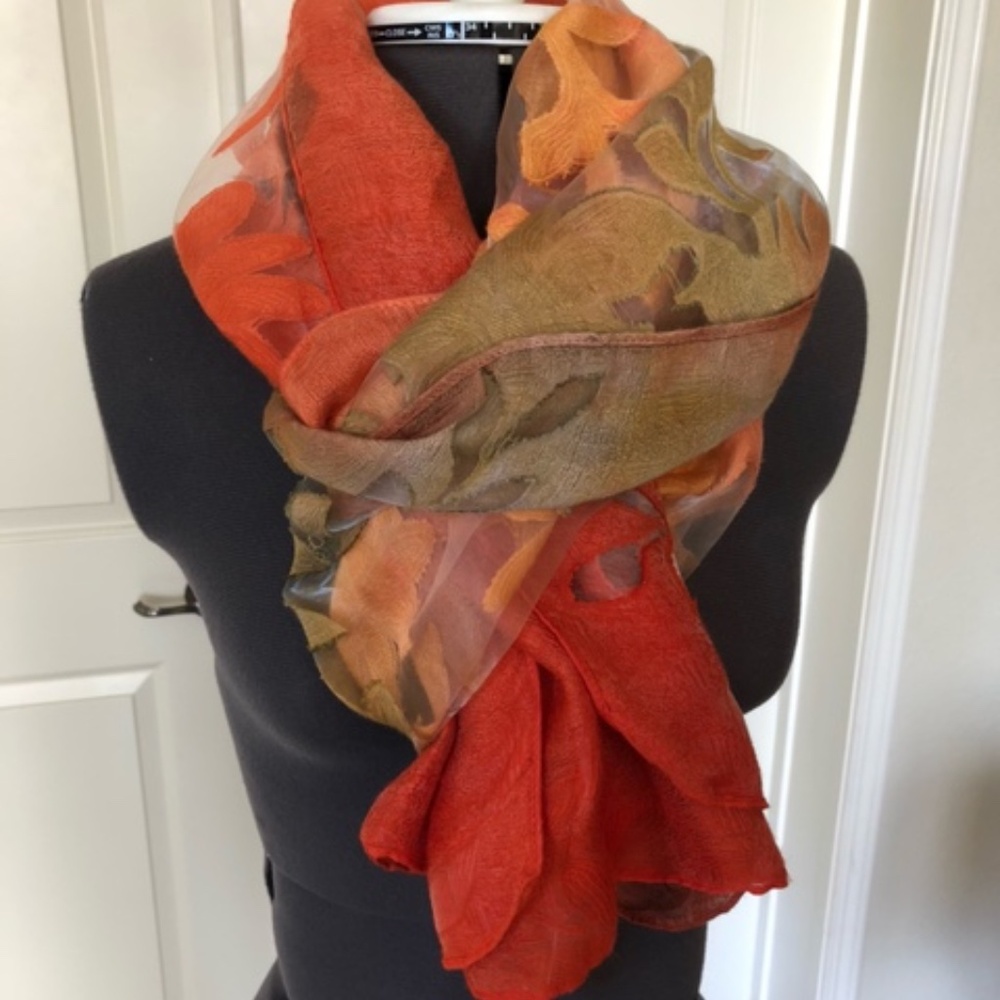 NEW Orange Ombre Scarf/Wrap